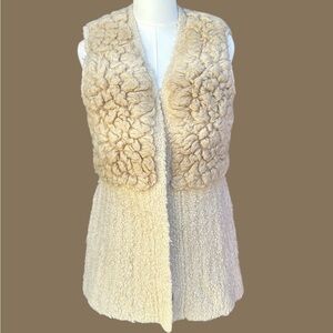 Guess Cream Knit Sleeveless Top